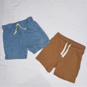 18-24 months boys Blue and Brown Shorts